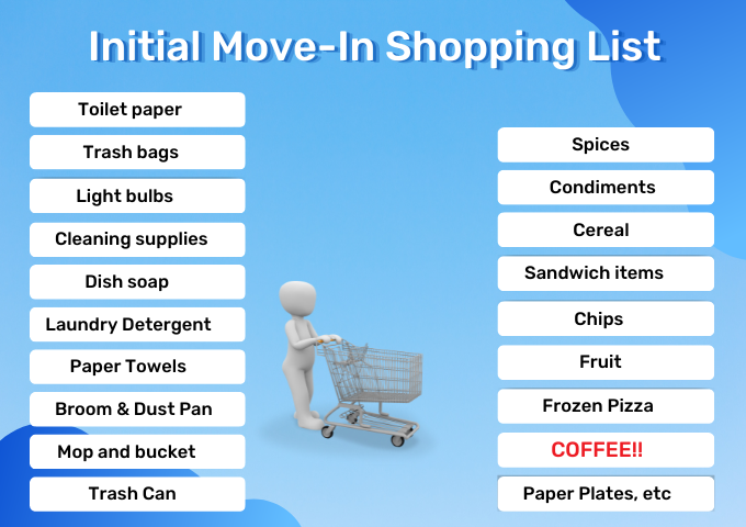 move-in shopping list